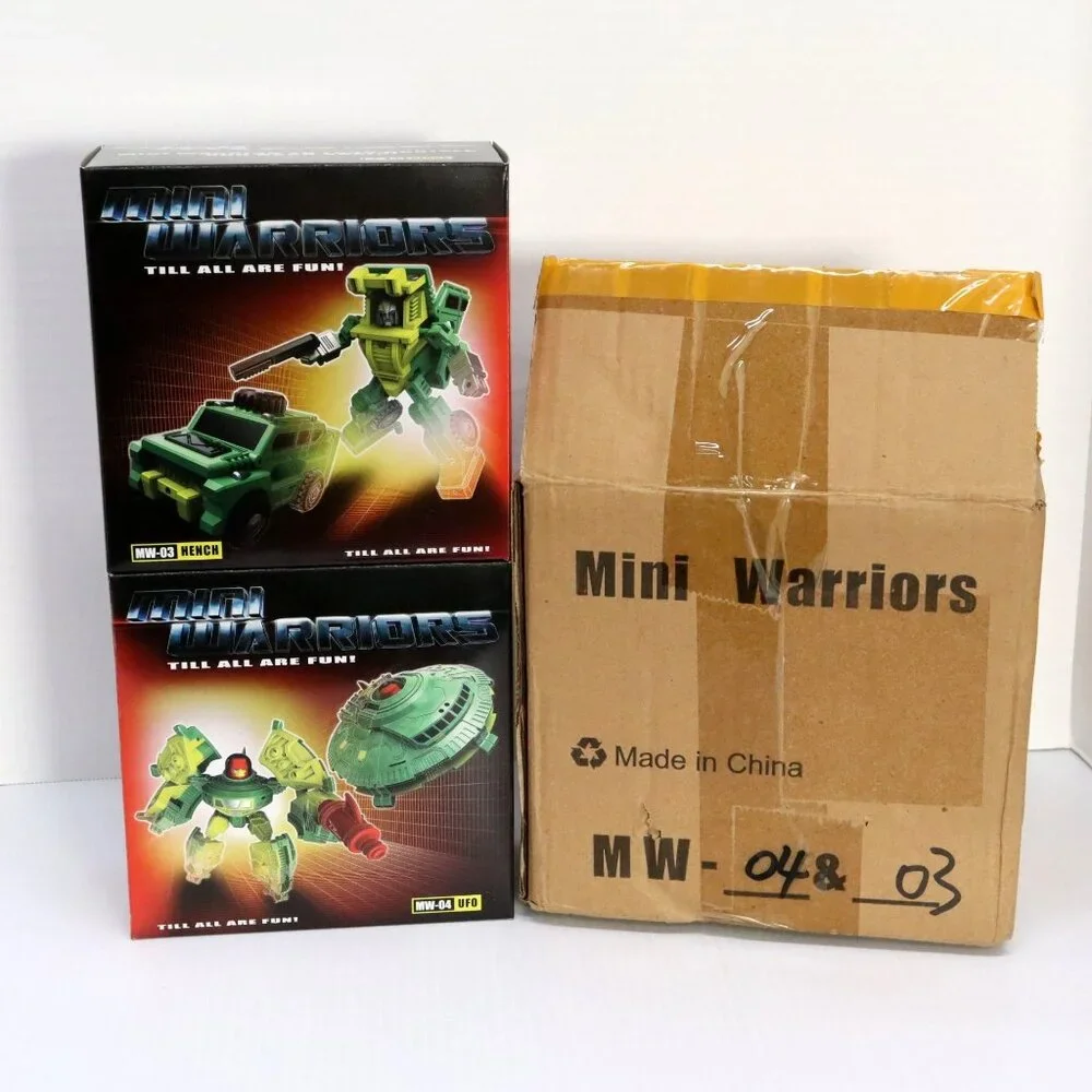 IGear Mini Warriors MW-03‎ Hench & MW-04 UFO 3rd Party Transformers US Seller